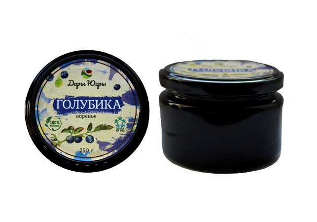 Варенье из голубики из Сибири (ХМАО-ЮГРА) 250 гр
