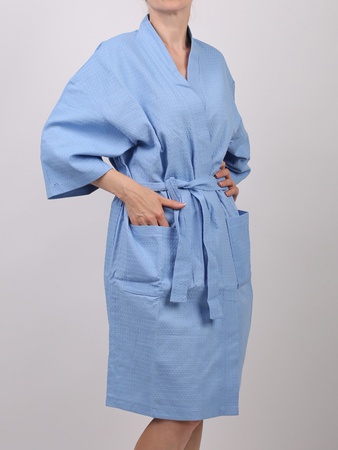 Халат вафельный банный