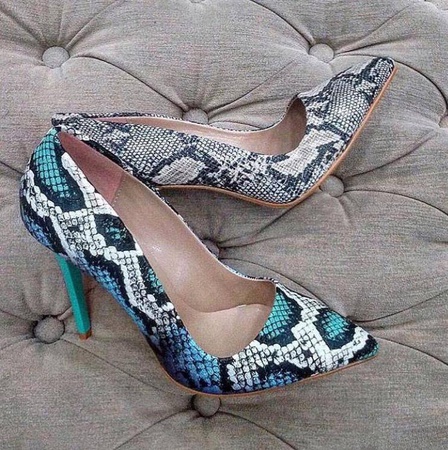 1503-Yılan deri Stiletto