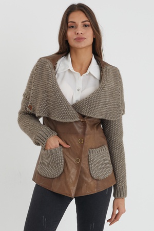 Leather jacket for women - Relaxed Fit