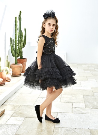 Kızlar için Zarif Parti Elbisesi