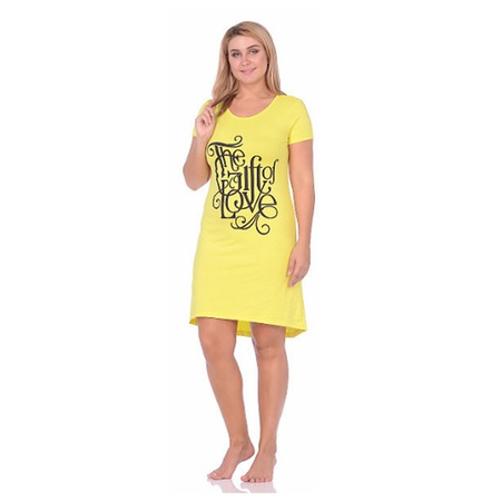 Sarı elbise (baskı) M-0072ZH