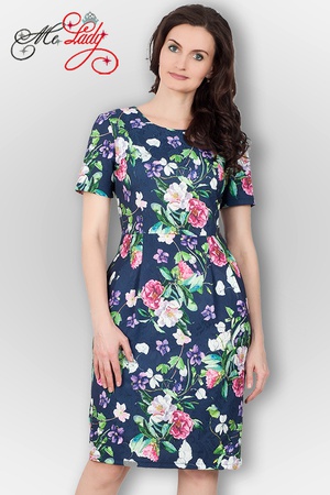 1296 Light jacquard dress, sizes 44-50