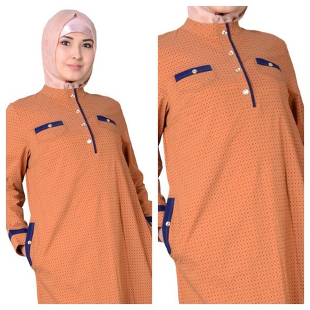 Платье синее в крапинку