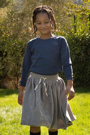 Детская бархатная мини-юбка