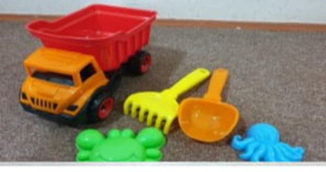 Soft toys, plastic toys