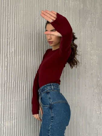 Лонгслив женский из лапши кашемир