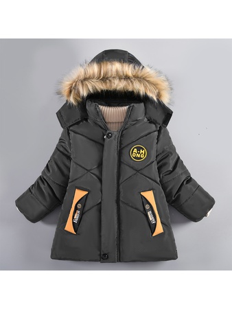 秋冬儿童外套1～4岁抓绒内衬防水面料保暖棉服