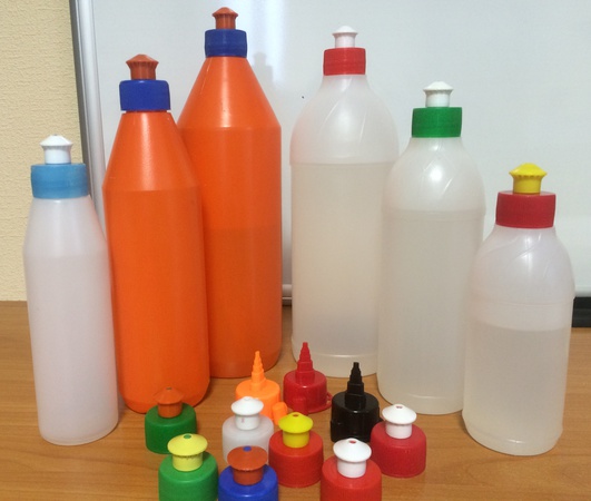 HDPE kaplar - şişeler, kutular, itme-çekme kapakları vb.