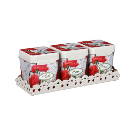 Набор ёмкостей 1,2л. на подставке