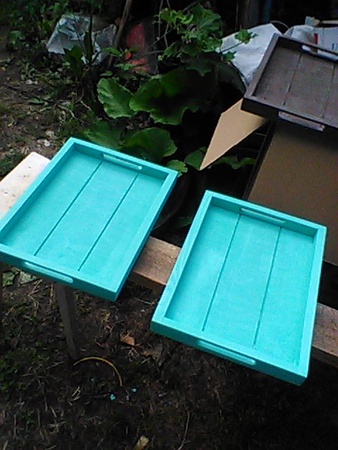 Ahşap tepsiler ve kutular