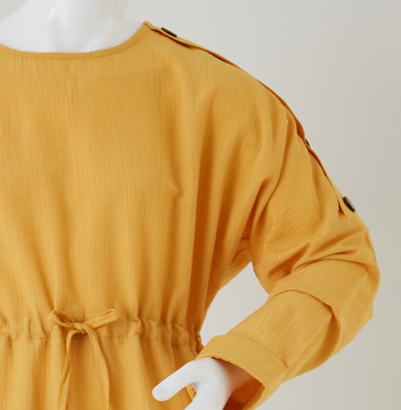 Flamlı Kız Çocuk Bluz / Düğmeli Pantolon