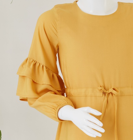 Uzun Kol Kız Çocuk Elbise