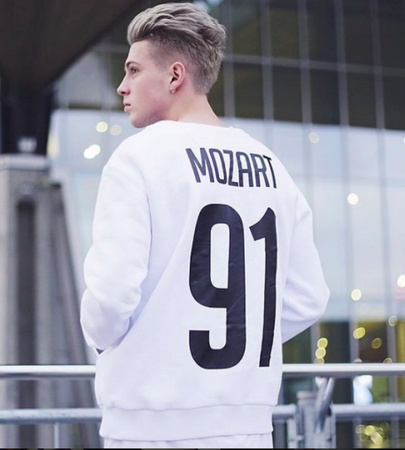 Мужской именной свитшот с номером