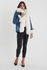 Denim Coat - Front, sleeve and collars fox fur