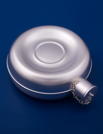 Серебряная фляжка №1