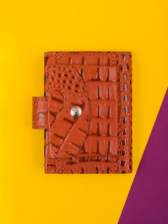 Кошелек картхолдер МВК-504 с застежкой и отделением для монет