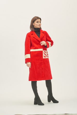 Paltolu bayan Silverfox model 821Red