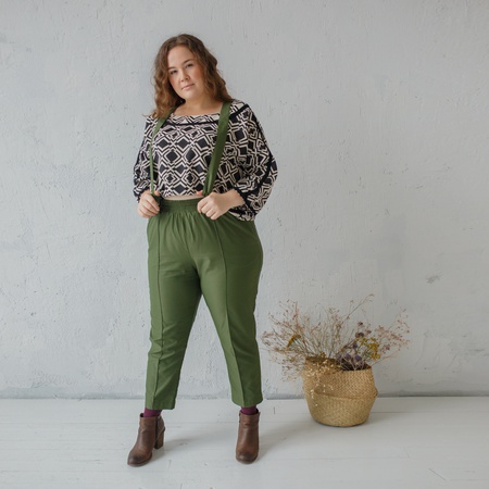 Брюки с завышенной талией