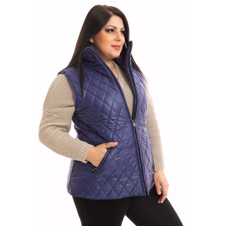 Büyük Beden Kapitone Yelek