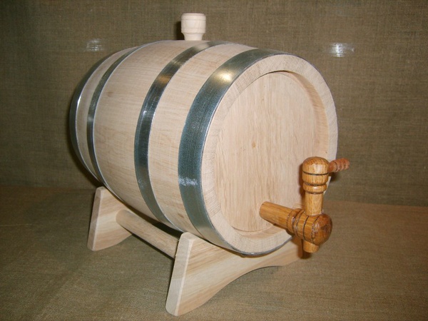 Бочка 5 литров внутренний обжиг