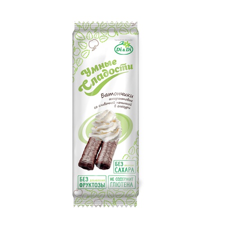 Батончики «Умные сладости» с кокосовой начинкой, со соливочной начинкой, со вкусом лесной ягоды, молочно-шоколадной начинкой, в глазури 20гр