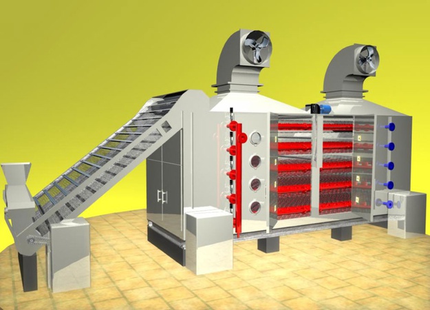 Сушилка конвейерная ленточная паровая Г4- КСК-30