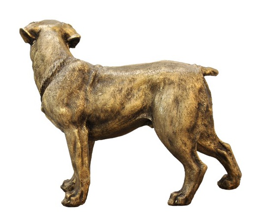 Büyük Rottweiler heykelcik standları