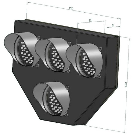 LED transport traffic light T.5.1 100mm