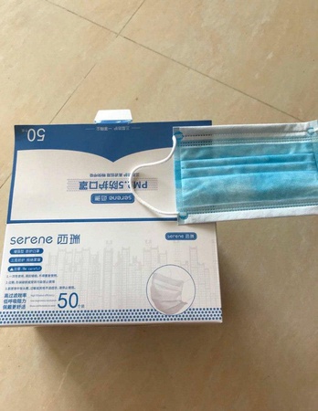 Маска медицинская трёхслойная