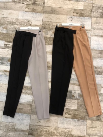 брюки "колор блок"