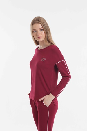 Пижамный комплект% 48 хлопок / 48% модал / 4% эластик