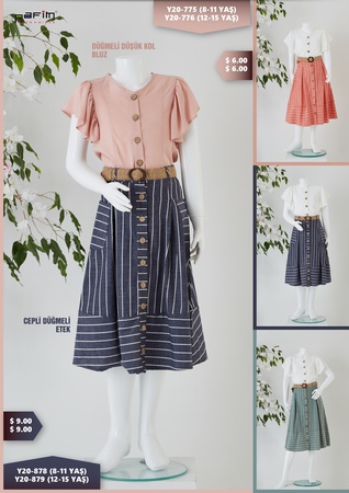 Блузка на пуговицах / юбка