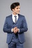 Классический костюм тройка в полоску темно-синего цыета  TK-62120-168-21