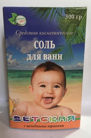 Соль для ванн Детская с травами