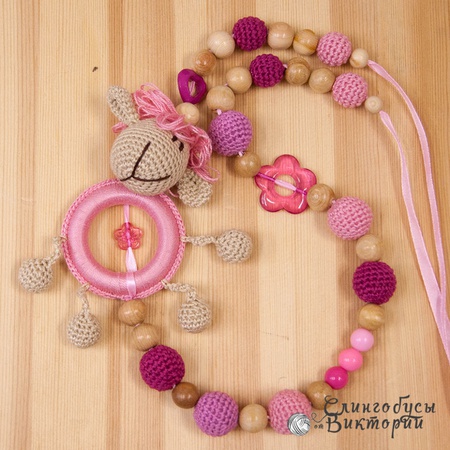 Слингобус овечка в розовой гамме