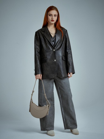 Кожанный жакет П-82