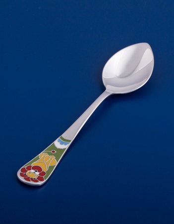 Детская серебряная ложка №31 "Лев"