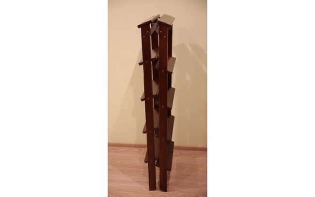 Лестница стремянка (цвет вишня)