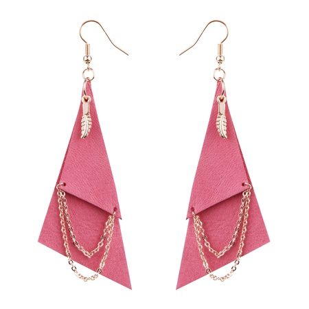 W-111-1  кожаные серьги