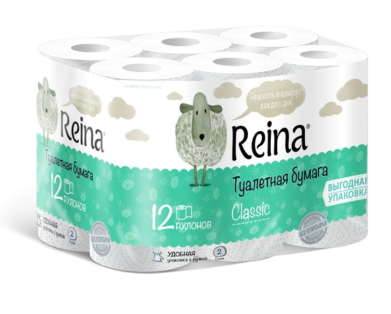 Tuvalet kağıdı Reina Classic 2 kat 12 adet / paket