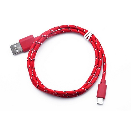 Кабель USB-microUSB плетеный