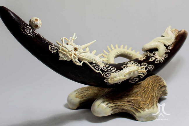 Скульптура Китайский дракон Цзюлун