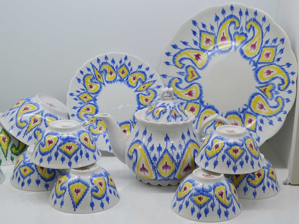 Синий чайный сервиз