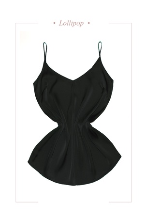 Топ  шелковый на бретельках