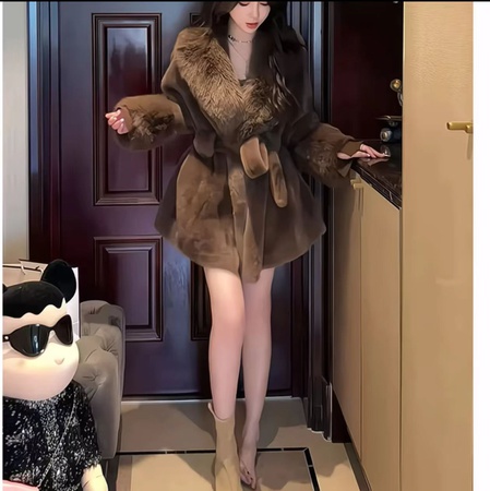 环保皮草大衣
