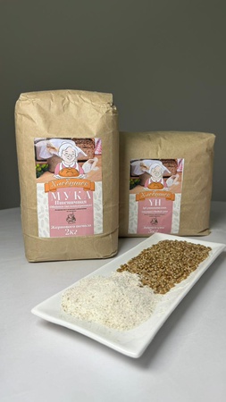 Wholemeal flour of medium grind, without bleaching and without chemical additives