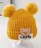 Bebek şapkası (sevimli ve süper sevimli yenidoğan örgü şapka)