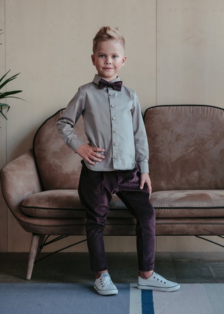 Рубашка для мальчика, цвет медовый