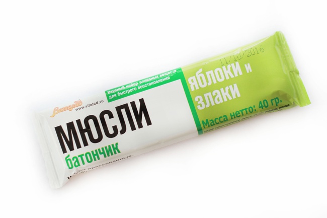 Müsli Vitalad &quot;Elma ve tahıllar&quot;, 40 gr